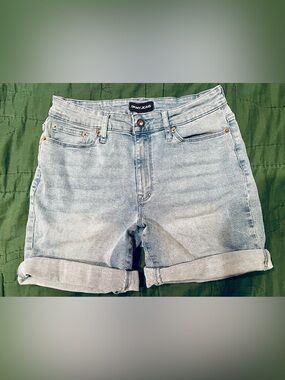 DKNY Light Blue Boyfriend Denim Shorts